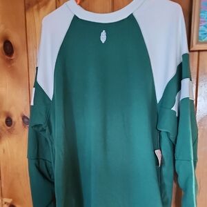 Green and White Sweatshirt
